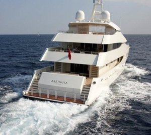 Aft Decks On Board Yacht ALKHOR