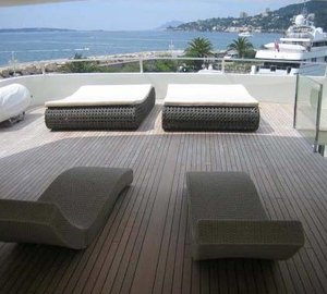 Lounging: Yacht ALKHOR's Top Deck Image