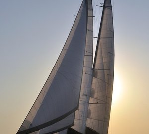 Sunset Dusk On Board Yacht REGINA