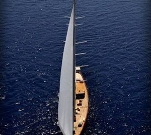 From Above: Yacht REGINA's Forward Aspect Pictured