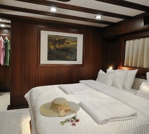 Main Master Stateroom With Storage On Board Yacht REGINA