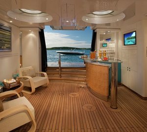 Inside: Yacht SYCARA V's Beach Beachclub Captured