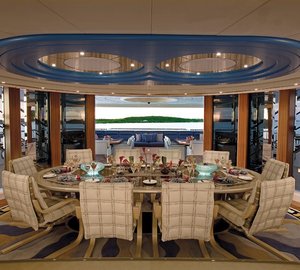 Eating/dining Saloon Aboard Yacht SYCARA V