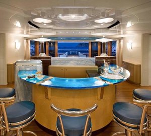 Drinks Bar Aboard Yacht SYCARA V