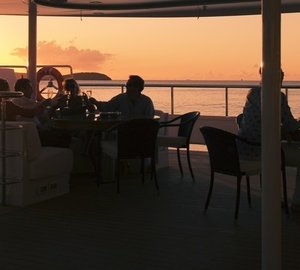 Sunset Dusk On Yacht ELEGANT 007