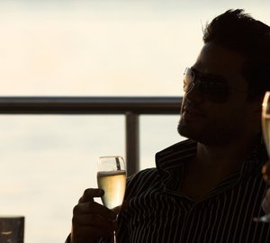 Night Time Drinks On Board Yacht ELEGANT 007