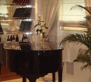 Music Piano: Yacht ELEGANT 007's Premier Saloon Photograph
