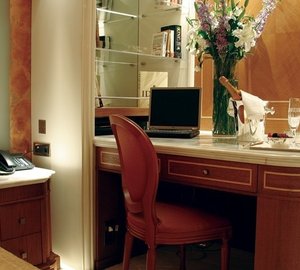Work Desk: Yacht ELEGANT 007's Guest's Cabin Photograph