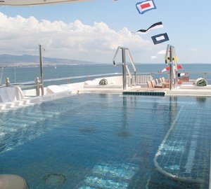 Swim Swimming Pool Aboard Yacht TITANIA