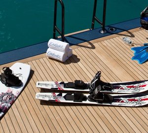 Water Toy Gear: Yacht AQUILA's Swimming Deck Pictured