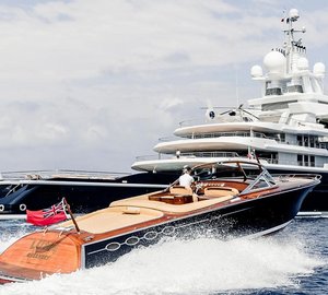 Superyacht Luna with Tender by Lloyd Werft