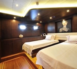 Twin Bed Cabin Aboard Yacht CASA DELL ARTE II