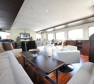 Sitting: Yacht CASA DELL ARTE II's Saloon Image