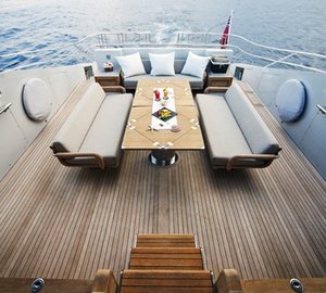 Aft Deck Aboard Yacht ESCAPE II