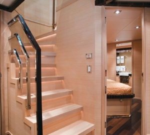 Stairway On Board Yacht ESCAPE II