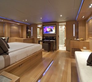 Main Master Cabin Aboard Yacht ESCAPE II