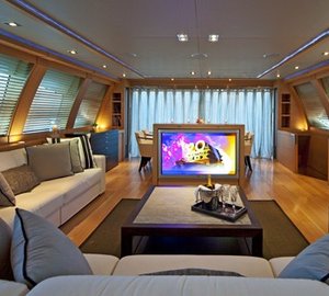 Saloon Viewing Aft On Yacht ESCAPE II