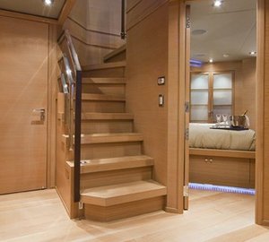Lower Lobby On Board Yacht ESCAPE II
