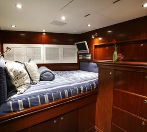 Fore Of Ship's Galley: Yacht OCEAN CLUB's Guest's Cabin Pictured