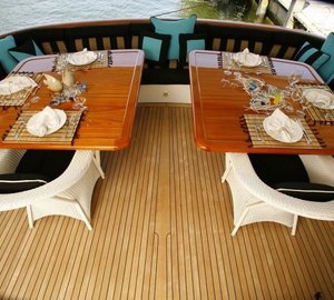 Aft Deck On Board Yacht OCEAN CLUB