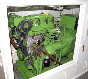 Engine Area Aboard Yacht PARADIS