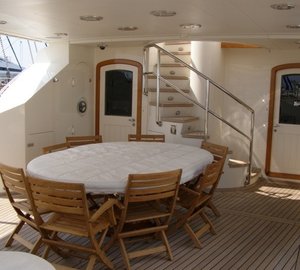 External Eating/dining Aboard Yacht PARADIS