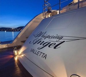 Swimming Landing Aboard Yacht WHISPERING ANGEL