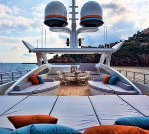 Sunbeds On Board Yacht AURELIA