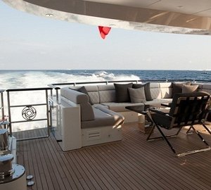 Aft Deck Sitting Aboard Yacht AURELIA