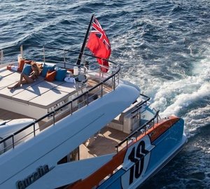 From Above Sun Deck On Yacht AURELIA