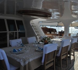 External Eating/dining On Yacht ESMA SULTAN