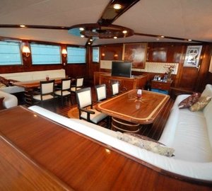 Inside Eating/dining With Saloon On Board Yacht ESMA SULTAN