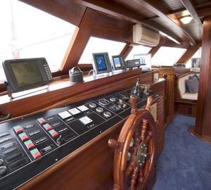 Bridgedeck Aboard Yacht MATINA