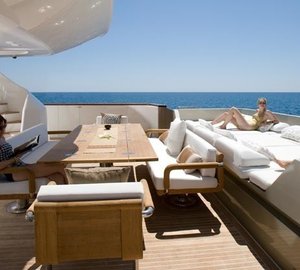 Deck Lounging On Board Yacht NAMASTE 8