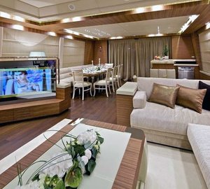 Saloon With Eating/dining Aboard Yacht O'PATI