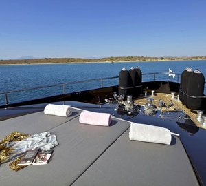 Sunshine Relaxing: Yacht O'PATI's Fore Deck Photograph