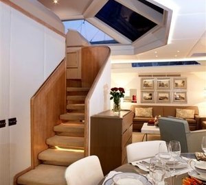 Staircase Aboard Yacht PHILANDERER