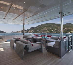 Aft Premier Deck On Board Yacht SCORPION 2