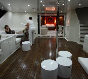 Evening: Yacht SEVEN SPICES's Deck Pictured