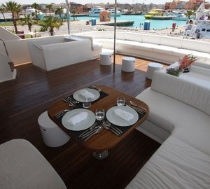 Eating/dining On Board Yacht SEVEN SPICES