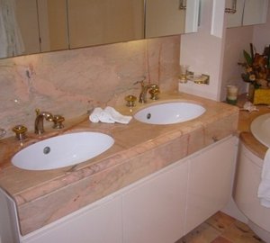 Main Master Bath Aboard Yacht LADYSHIP