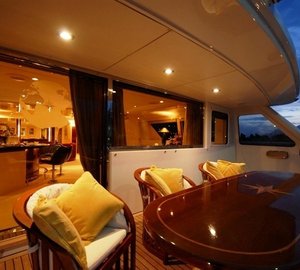External Eating/dining On Board Yacht LADYSHIP