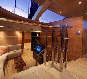 Staircase To Lower Saloon 