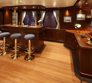 Saloon Drinks Bar On Board Yacht AXANTHA II