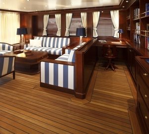 Top Lounging Aboard Yacht AXANTHA II