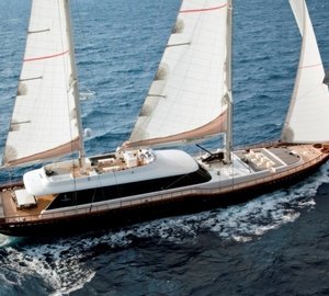 From Above Aspect On Yacht INFINITY