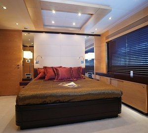 Brown Guest's Cabin On Board Yacht TATIANA