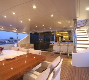 External Drinks Bar Aboard Yacht TATIANA