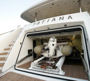 Ship's Tender Storage On Yacht TATIANA