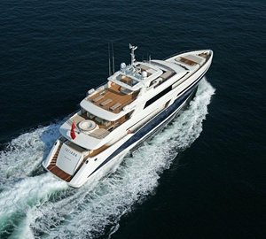 From Above Aspect On Yacht TATIANA